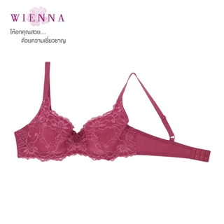 WIENNA BEST SELLER เสื้อชั้นใน Beauty 5 Cup DB27796 สีเนื้อ สีแดง ( ROSE LILY )
