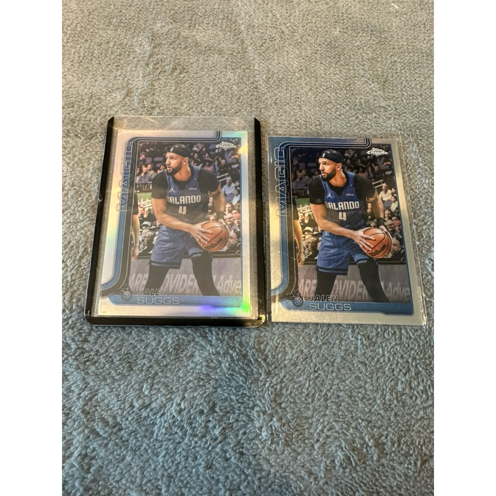 การ์ด Topps chrome Basketball Jalen Suggs(base,Refractor)