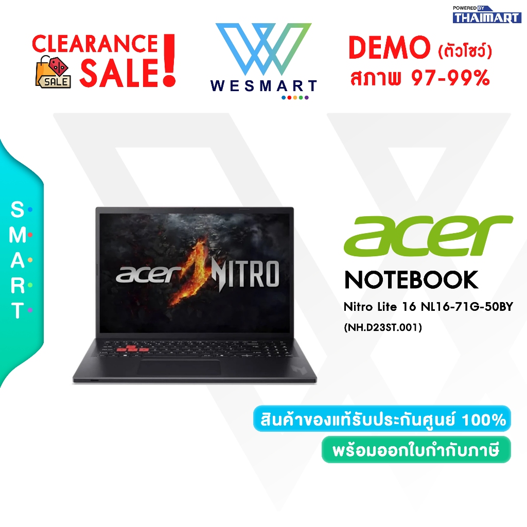 #Demo Acer Nitro Lite 16 NL16-71G-50BY (NH.D23ST.001) : Intel Core i5-13420H/Windows 11 Home/Warrant