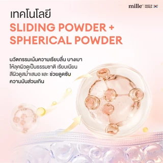 MILLE SOFT BLUR OIL CONTROL LOOSE POWDER 9.5g. มิลเล่ แป้งฝุ่นคุมมัน