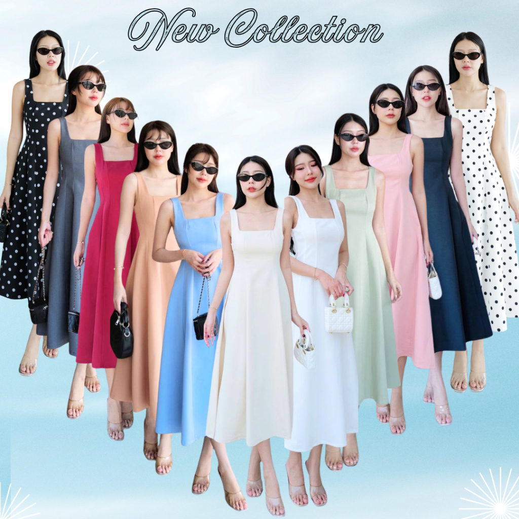 Top 1 💕พร้อมส่ง มีสีใหม่💕เดรสเจ้าหญิง ขายดี INTUON ชุดไปงานแต่ง ออกงาน ถ่ายพรี #9232 T-SHIRTNISTA