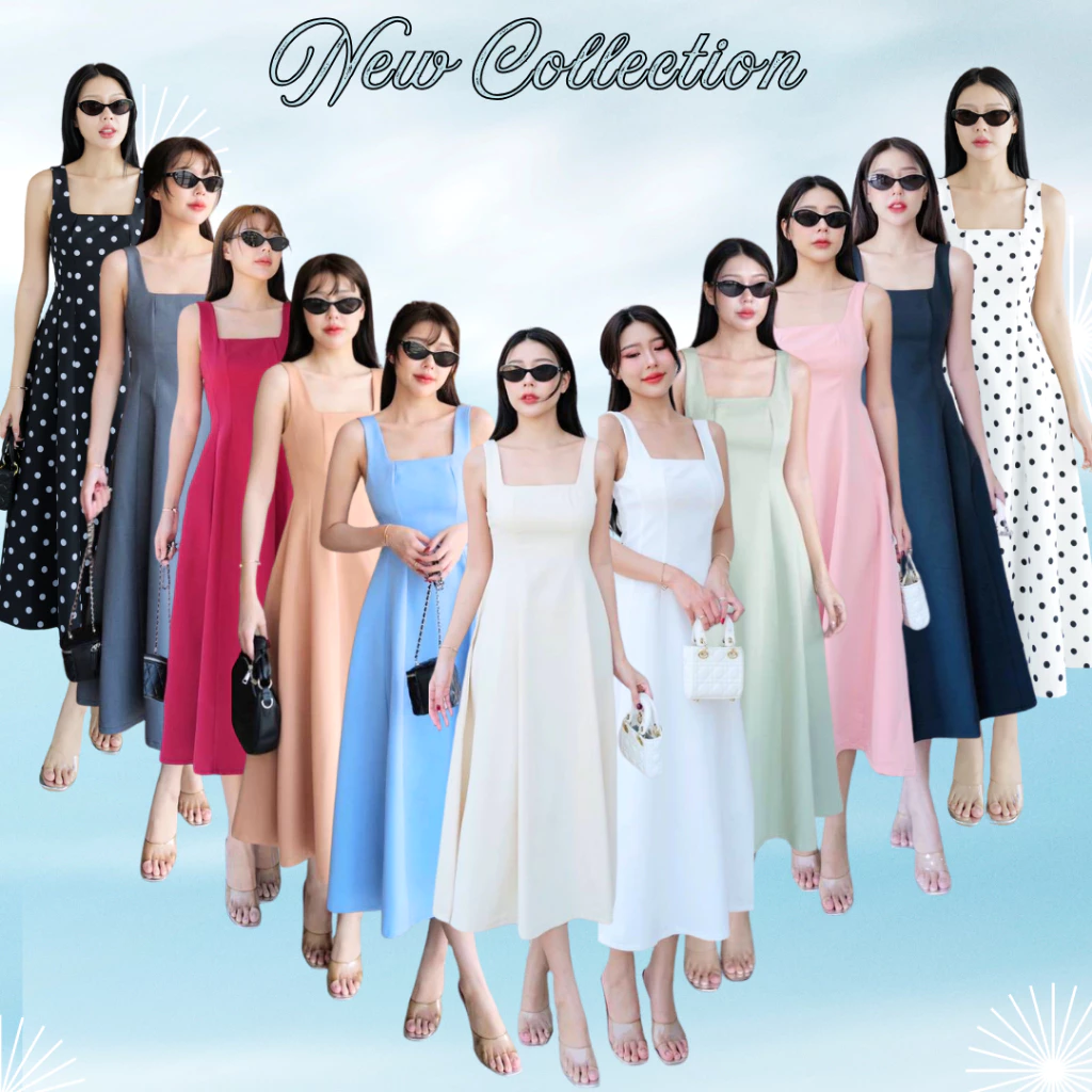 Top 1 💕พร้อมส่ง มีสีใหม่💕เดรสเจ้าหญิง ขายดี INTUON ชุดไปงานแต่ง ออกงาน ถ่ายพรี #9232 T-SHIRTNISTA