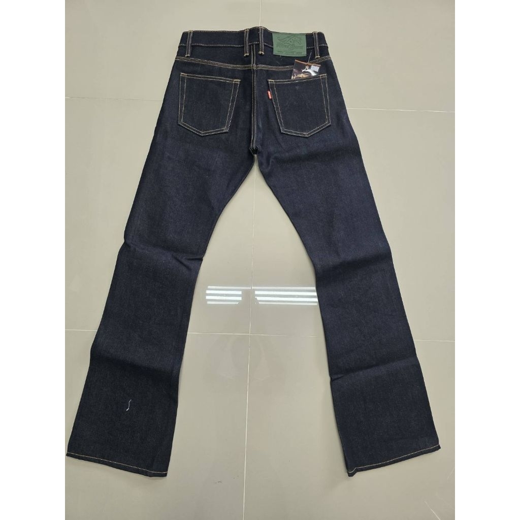 ฮาดยีนส์ HARDJEANS ม้าเขียว Boot cut (ยีนส์ขาม้า) 18Oz.(Hard Jeans)กางเกงยีนส์ทรงขาม้า