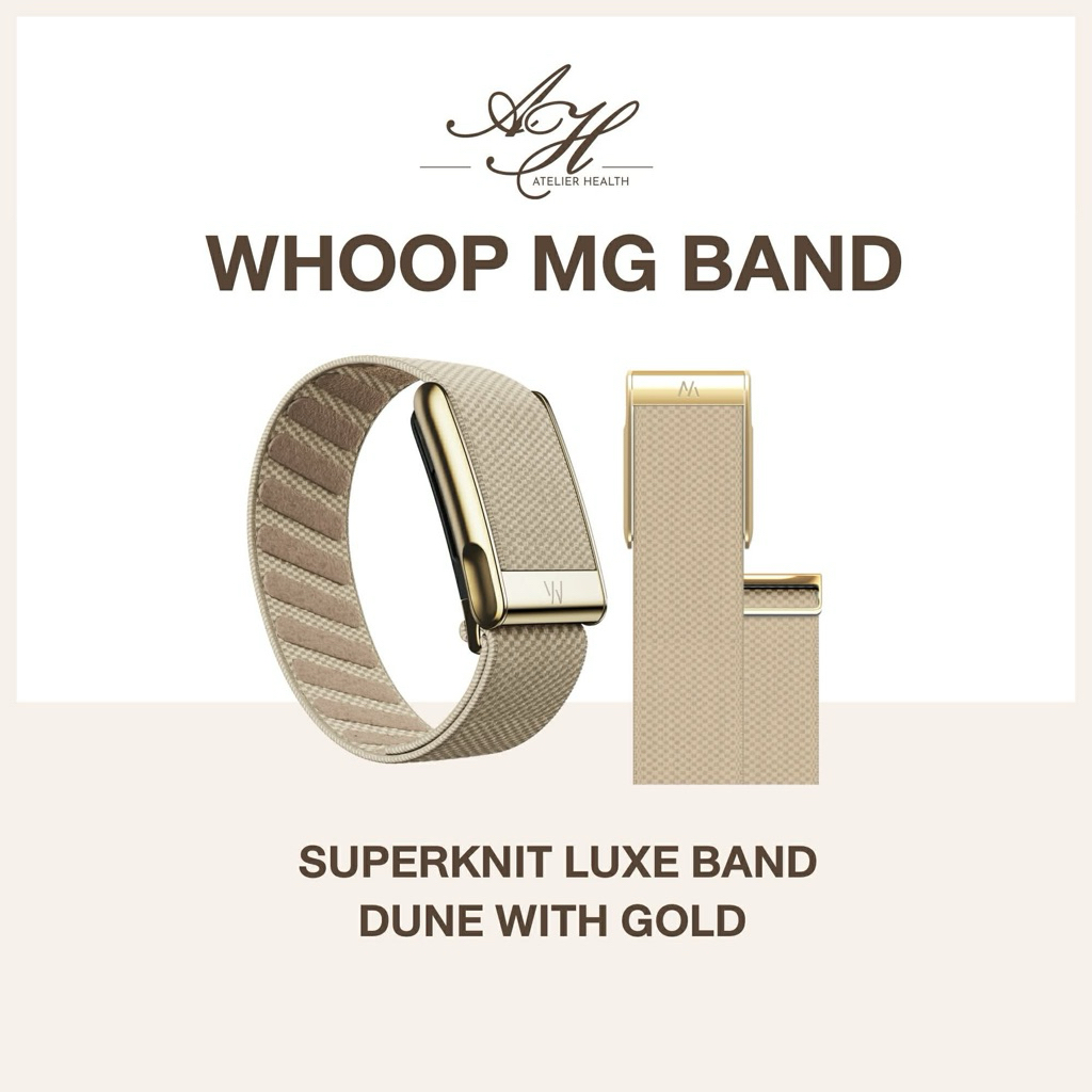 สายสำรอง WHOOP MG Superknit Luxe Band สี Dune with Gold (สายสำหรับรุ่นPeak และ Life)