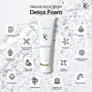 (100G.)LUCA EVE Natural Acne Bright Detox Foam โฟมล้างหน้า ลูก้าอีฟ เนเชอรัล แอกเน่ ไบรท์ ดีท็อกซ์