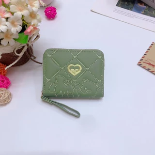 SS90#พร้อมส่ง8สี กระเป๋าสตางค์ผู้หญิง กระเป๋าสตางค์ใบสั้น กระเป๋าสตางค์น่ารัก กระเป๋าสตางค์ พร้อมช่องใส่บัตร สําหรับผู้