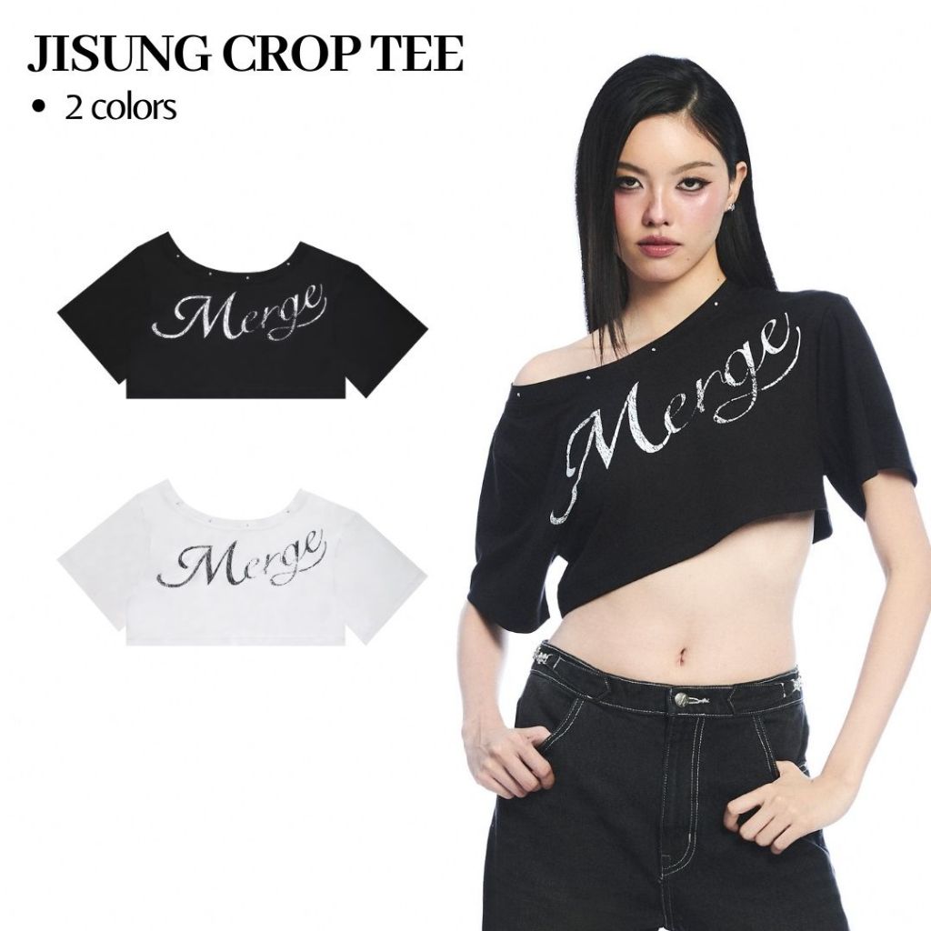 Merge Official - Jisung Crop Tee (พร้อมส่ง)