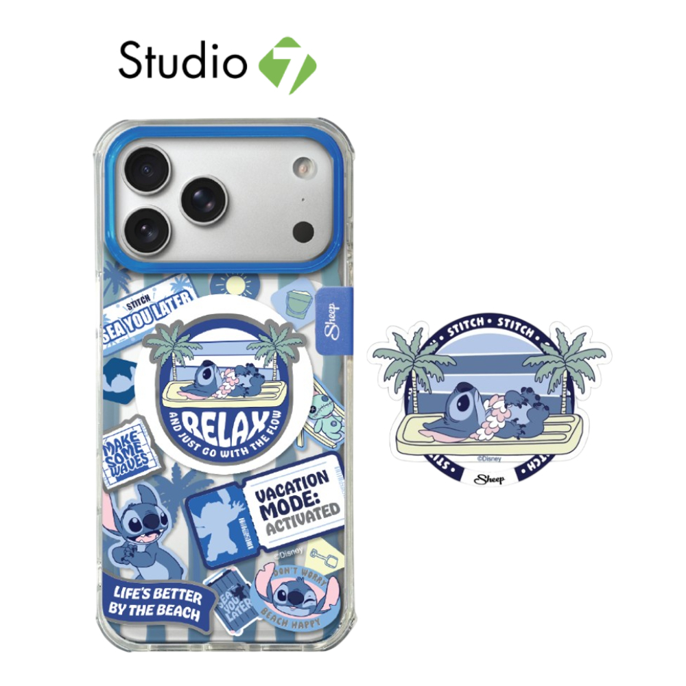 Sheep x Disney เคส iPhone 17 Pro Max Magsafe ลาย Stitch Travel by Studio7