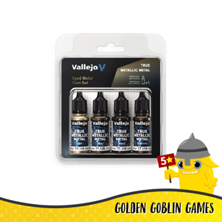 Vallejo True Metallic Metal: Aged Metal Paint Set