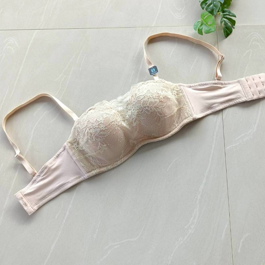 💖 Wacoal รุ่น WB 5P19  (งานตัดป้ายห้อย) 💖  บราเสริมโครง ทรงครึ่งเต้า ฟองบาง เต้าเนียนสวย