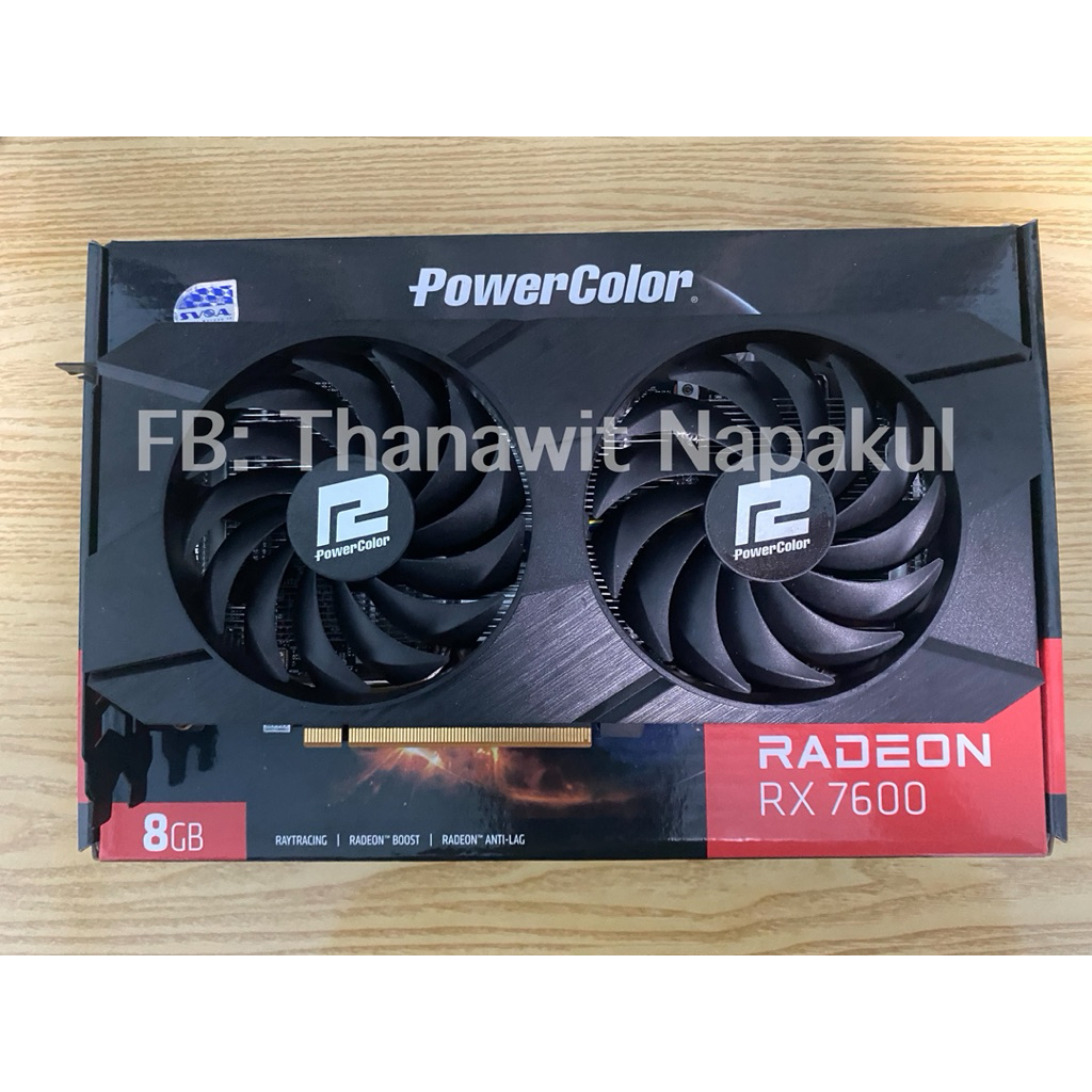 RX7600 8GB PowerColor (มือสอง ประกันยาว)