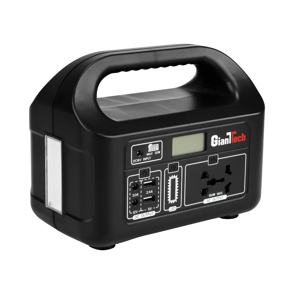 แบตเตอรี่สำรองพกพา 150W GIANTTECH รุ่น Eg008pb สีดำ