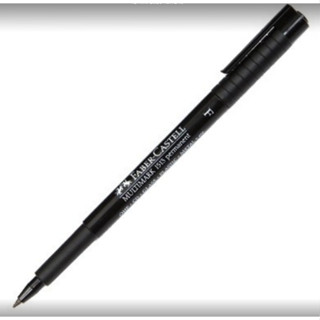 ปากกาเขียนแผ่นใสลบไม่ได้ FABER-CASTELL หัว F ขนาด 0.6 มม.  ส…