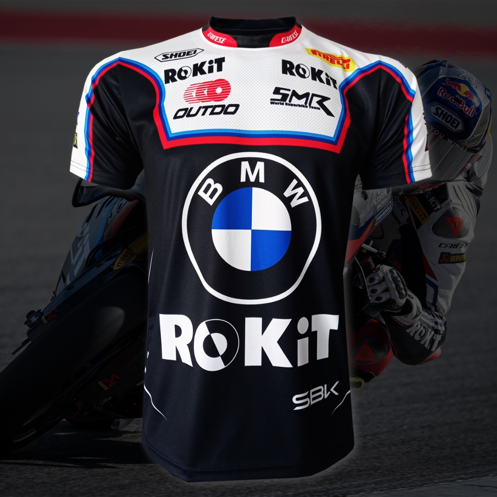 เสื้อ MotoGP เสื้อยืดคอกลมโมโตจีพีทีม บีเอ็มดับบลิว โมโตราร์ด 2025 #WB0043 รุ่น ราซกัตลิโอกลู #1 แชม