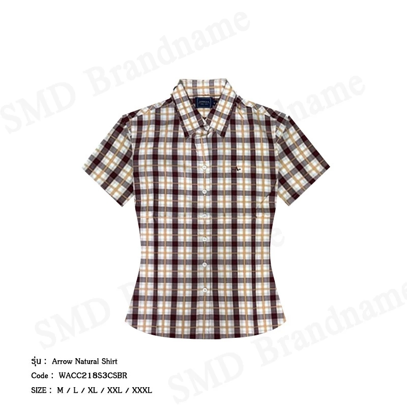 Arrow เสื้อเชิ้ตแขนสั้นผู้หญิง รุ่น Arrow Natural Shirt Code: WACC218S3CSBR