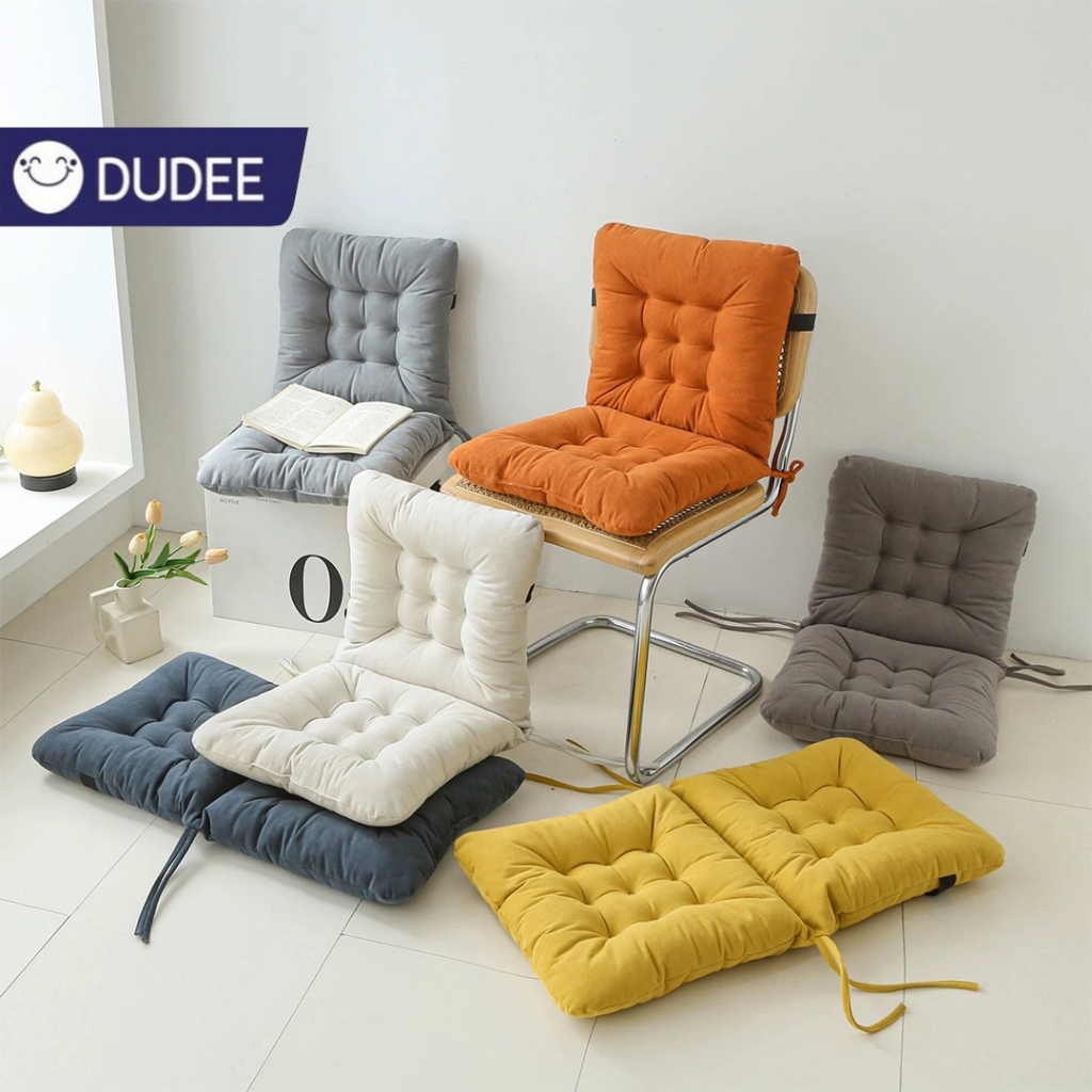 DUDEE เบาะรองนั่ง+รองหลัง เบาะหนานุ่ม นั่งสบาย แก้อาการปวดเมื่อย