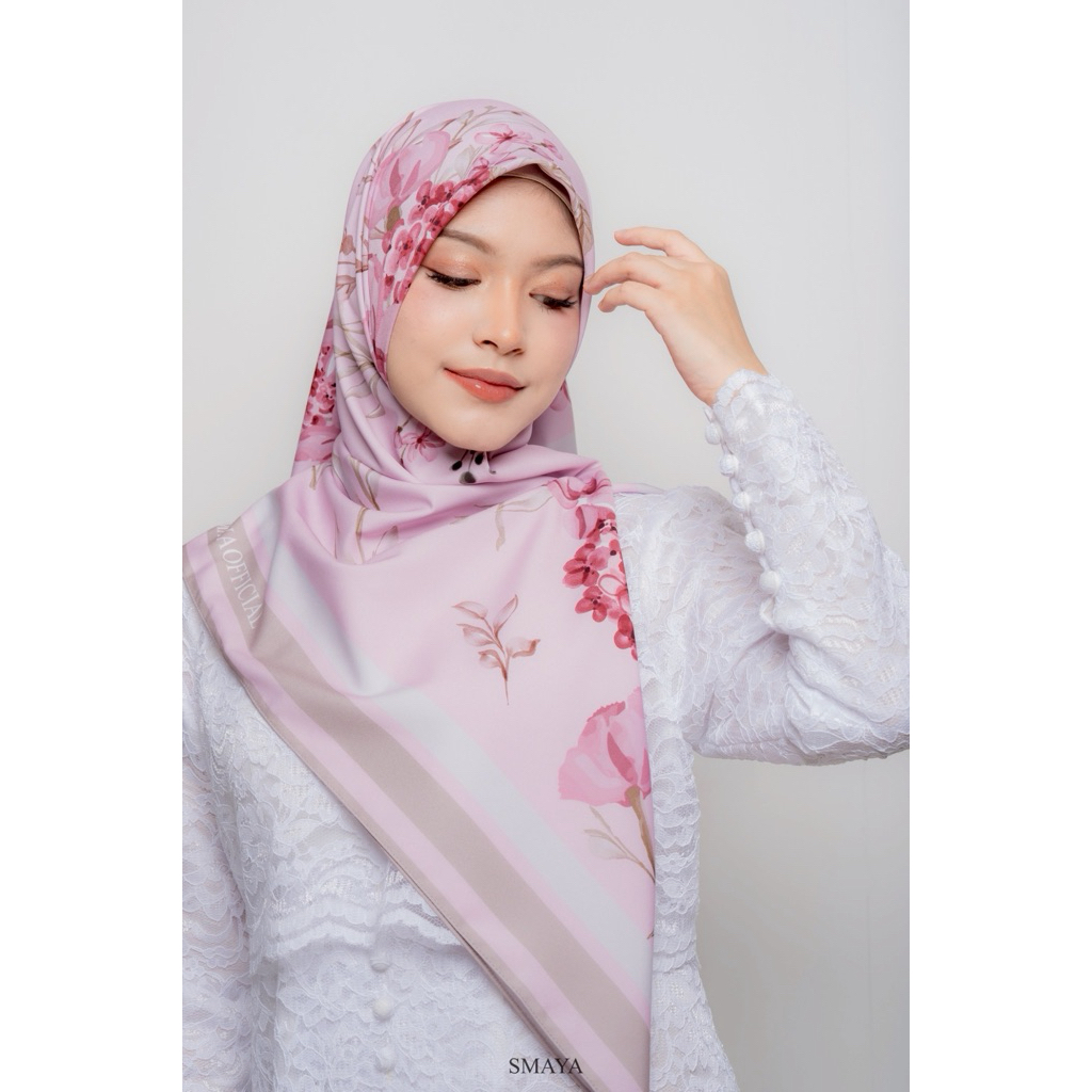 Cotton Nano Matt ฮิญาบพิมพ์ลาย ขนาด 115*115 cm ราคา ถูกที่สุด ดีลบีเคเค แกลเลอรีภาพที่ 2