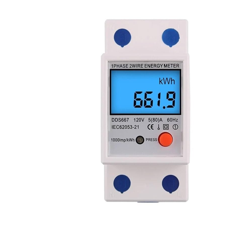 DDS667 220V LCD Energy Digital Meter Watt โวลต์ แอมป์ KWH Power Meter พร้อมฟังก์ชั่นรีเซ็ต