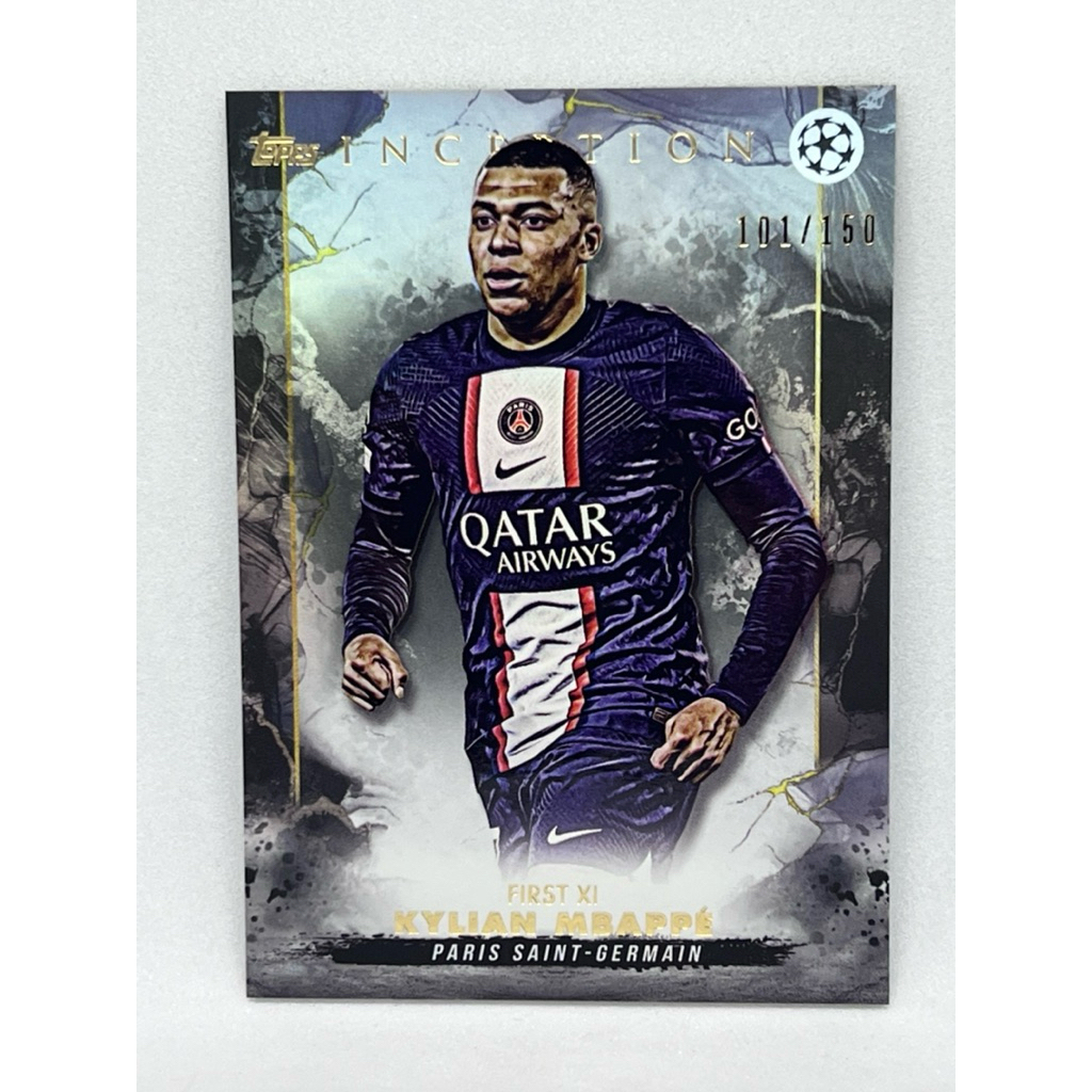 การ์ดฟุตบอล Topps Inception 2022 - 2023 Kylian Mbappe /150