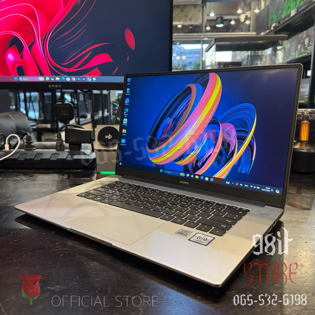💻 HUAWEI MATEBOOK D15 BOHRB-WAI9AQ (MYSTIC SILVER) Core i3-10110U RAM 8 GB จอ 15.6 FULL HD SSD M.2 2