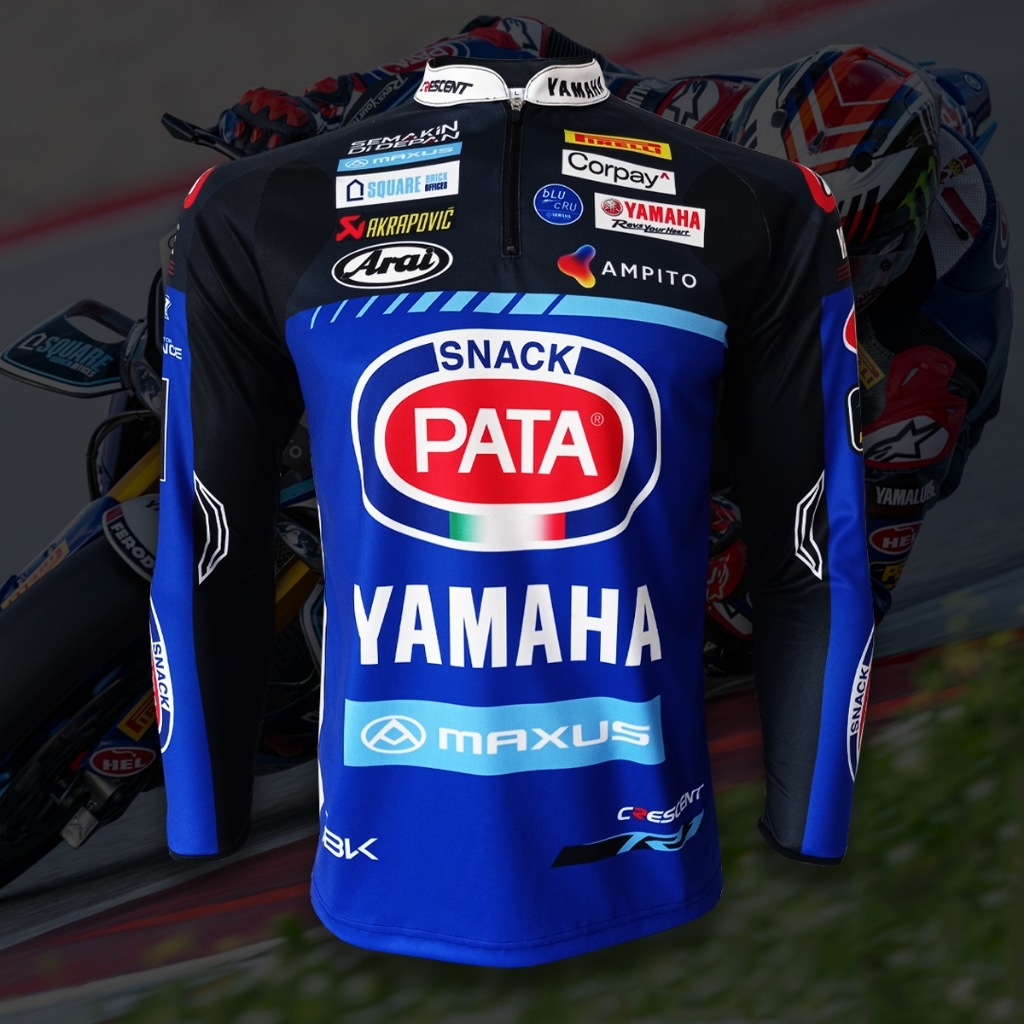 เสื้อแขนยาว โมโตจีพี ทีม ยามาฮ่า WSBK TEAM 2025 #WB0051 รุ่น โจนาธาน เรีย#65 ไซส์ S-5XL
