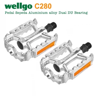 บันไดจักรยาน Wellgo C280 DU สไตล์เรโทร น้ำหนักเบาแต่ทนทาน วัสดุอะลูมิเนียม
