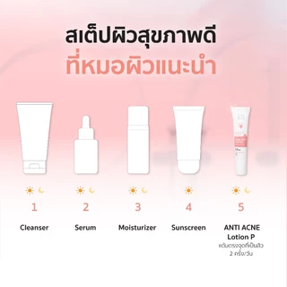 ES Anti Acne Lotion P 10g ครีมแต้มสิวสูตรหมอผิวหนัง ลดสิว ผิวอักเสบ ผิวแพ้ง่าย