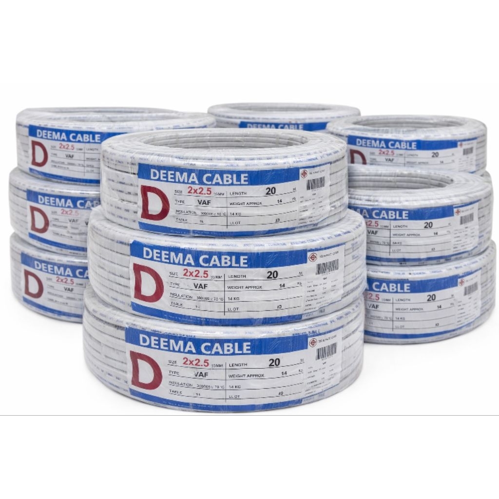 สายไฟขาว VAF ขนาด 2*2.5