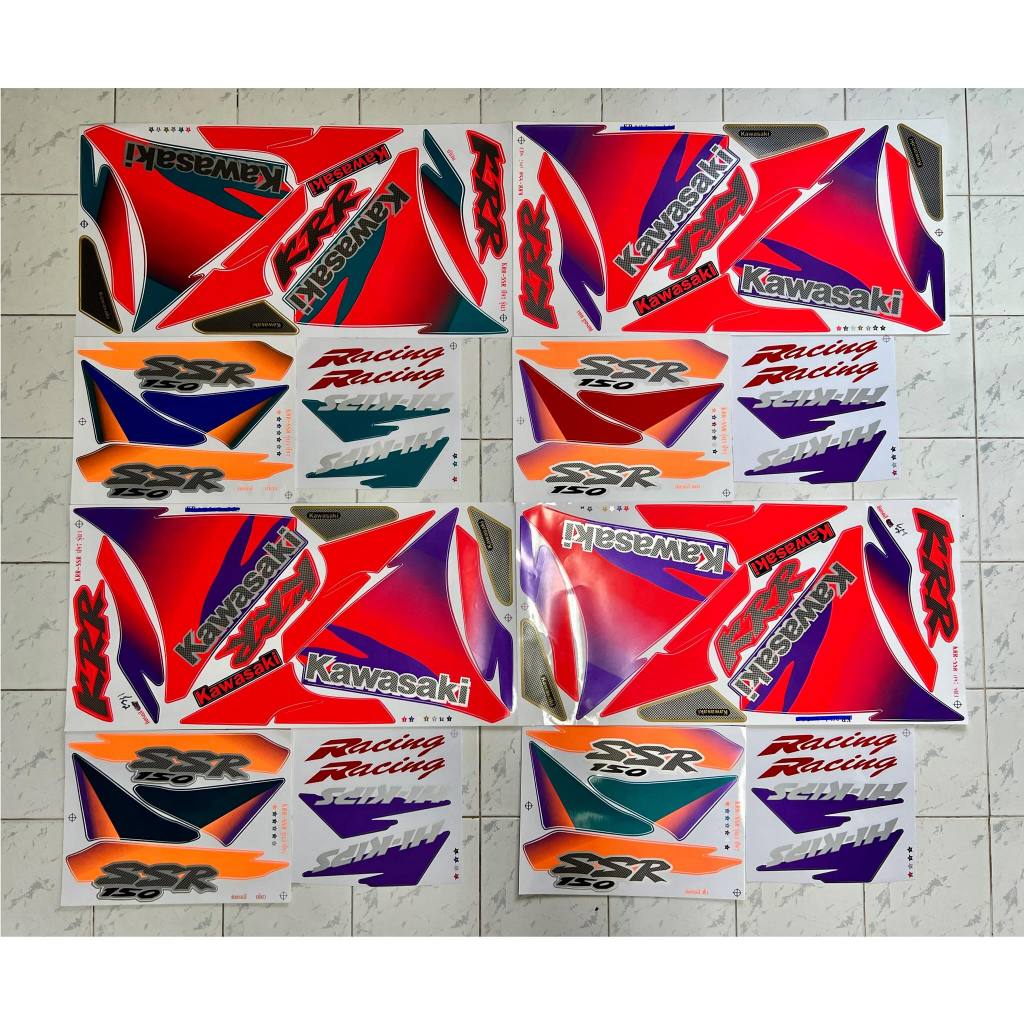สติ๊กเกอร์ KR 150 SSR ปี1997 สติ๊กเกอร์ KR 150 ปี97 Kawasaki KR 150