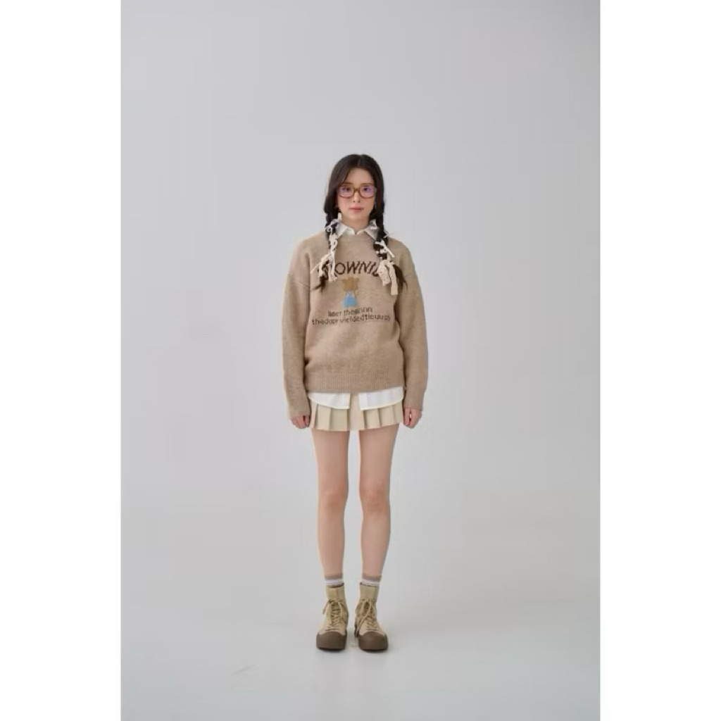 ส่งต่อ umore.made เสื้อไหมพรหม สีน้ำตาล