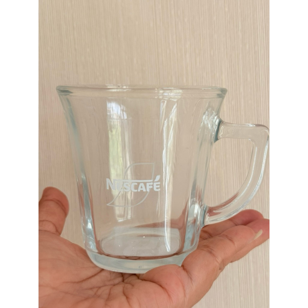 แก้วเนสกาแฟใสพร้อมหูจับ