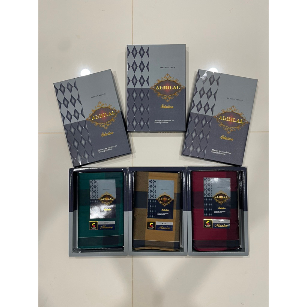 ผ้าโสร่งผู้ชาย ตรา AL-HILAL เย็บแล้ว ผ้าไม่ลื่น ลายสวย