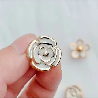 ใหม่ 12 ชิ้น Camellia ผีเสื้อ Cr Jiz อุปกรณ์เสริมรองเท้า DIY, สร้างสรรค์น่ารักดอกไม้มุกรูปแบบรองเท้า Charms, เหมาะส