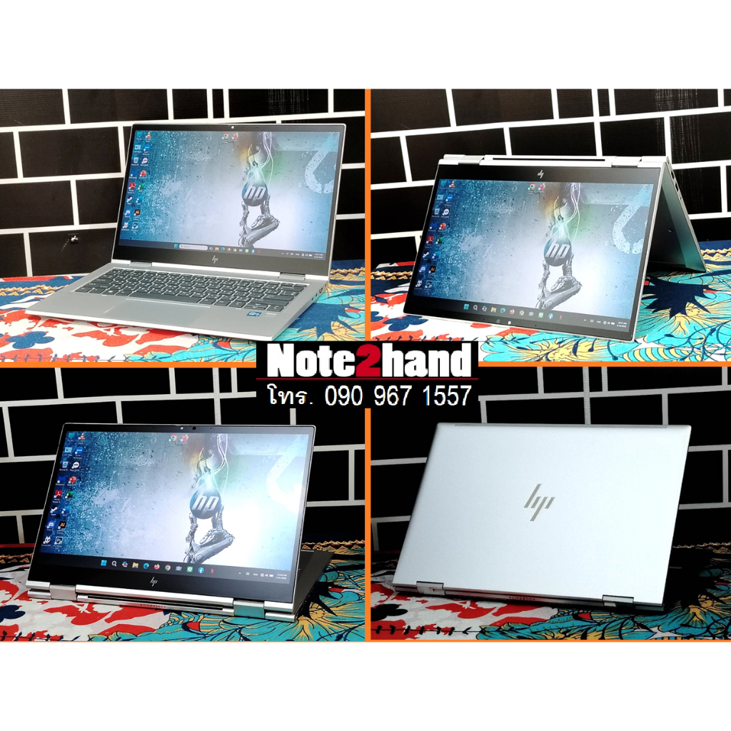 โน๊ตบุ๊คมือสอง HP Core i7-1185G7 จอทัชสกรีน 13.3”IPS แรม16+NVMe512+วินโดว์แท้