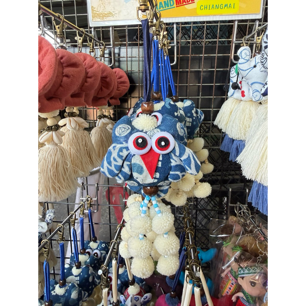พวงกุญแจนกฮูก handmade cnx