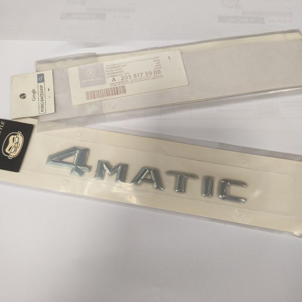 logo benz amg 4 MATIC ส่งด่วน ส่งจากไทย โลโก้เบนซ์ 1 ชิ้น
