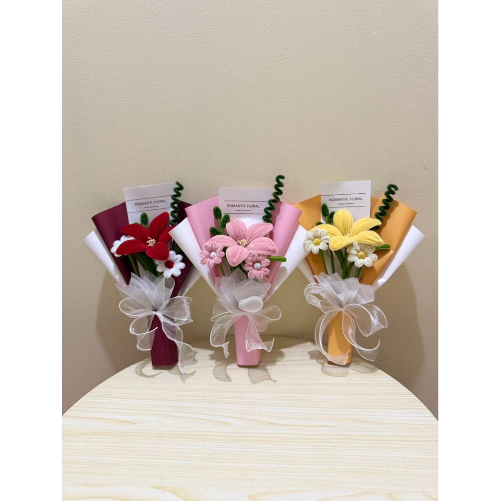 ช่อดอกไม้ ลวดกำมะหยี่ ของขวัญรับปริญญา ปัจฉิม ช่อเล็กน่ารัก ราคา ถูกที่สุด ดีลบีเคเค แกลเลอรีภาพที่ 7