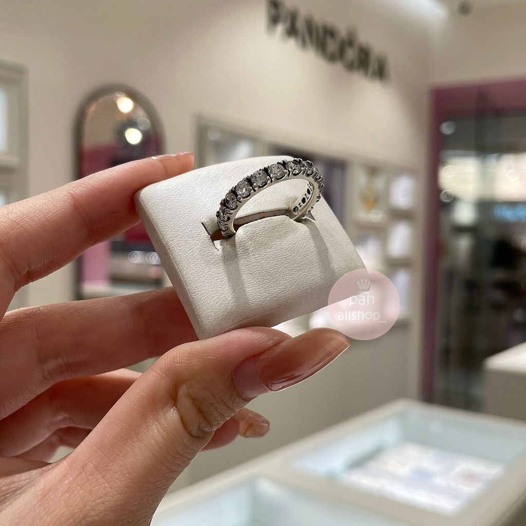 (ของแท้100%)❣️แถมกล่อง Pandora Sparkling Row Eternity Ring แหวนเพชรรอบ แพนโดร่า