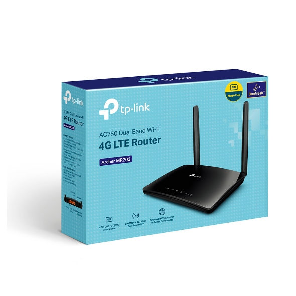 Archer MR202 ผลิตภัณฑ์ใหม่ AC750 Wireless Dual Band 4G LTE Router