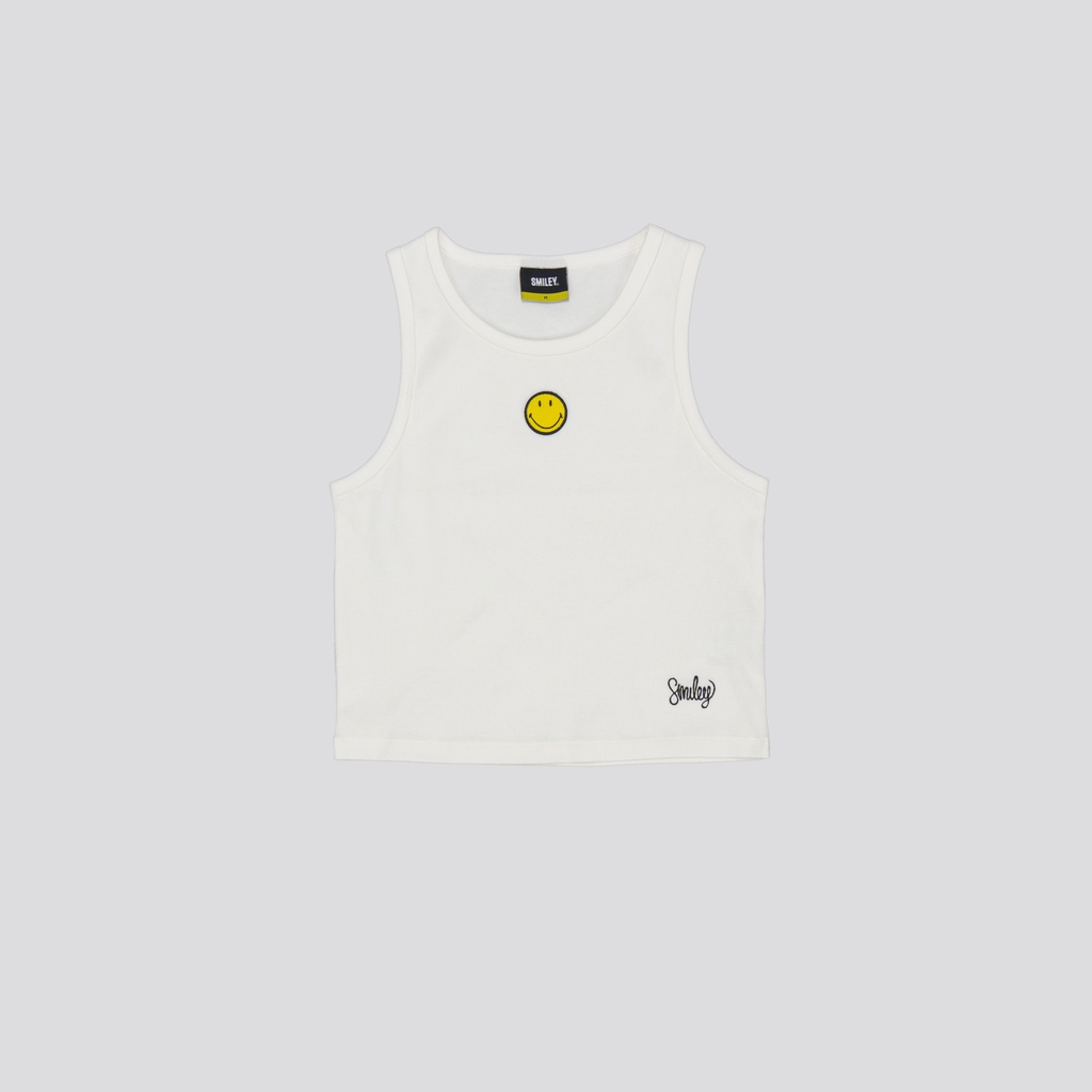 SMILEY® WHITE ESSENTIAL WOMEN TANK TOP