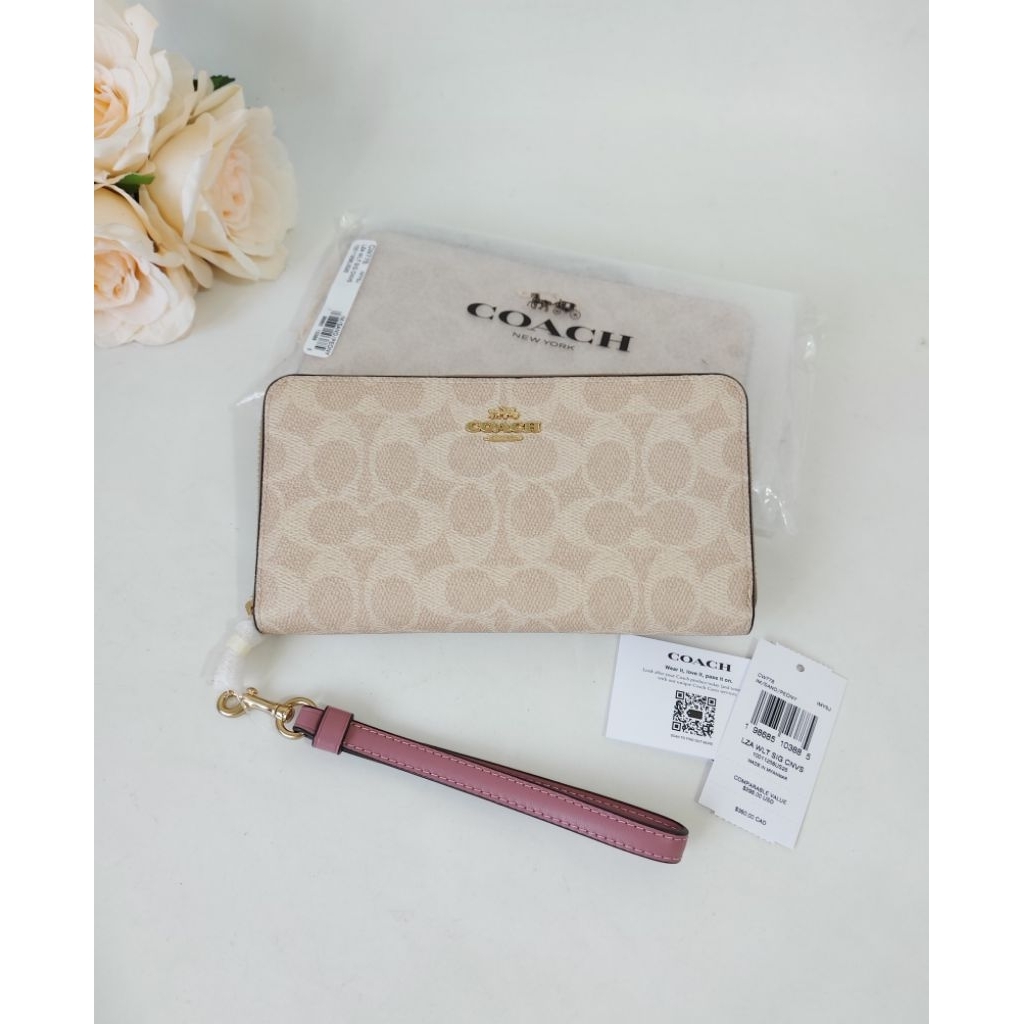 รหัส/รุ่น : CW778 Long Zip Around Wallet In Signature Canvas