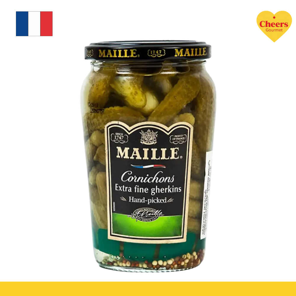 Maille Cornichons Extra Fine Gherkins l มายด์ แตงกวาดอง 400g.