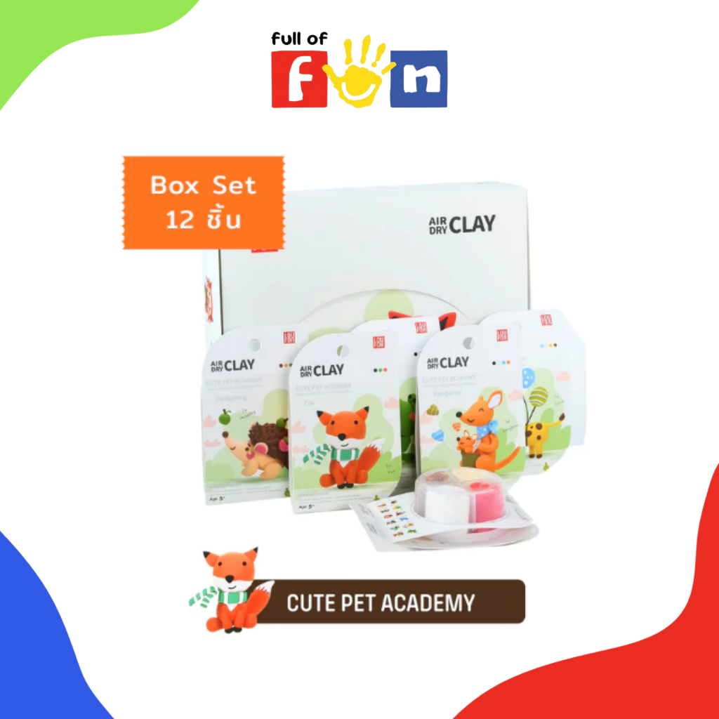 LOUFOR Air-Dry Clay : Cute Pet Academy Boxset