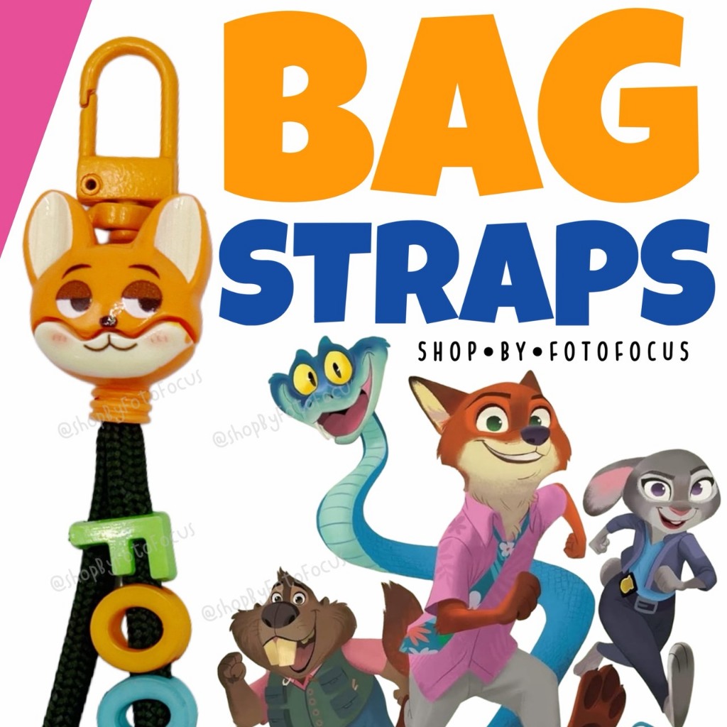 ZOOTOPIA | Bag Straps -สายคล้องกระเป๋านักเรียน ป้ายห้อยกระเป๋า พวงกุญแจชื่อ (ซูโทเปีย)