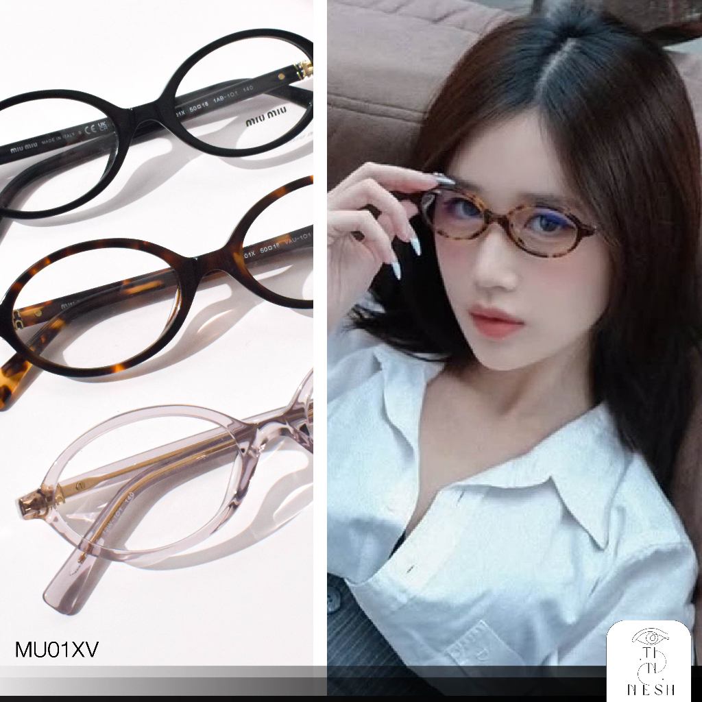 กรอบแว่น Miu Miu รุ่น MU01XV Regard ของแท้💯 อุปกรณ์ครบ ประกัน 2 ปี มิวมิว