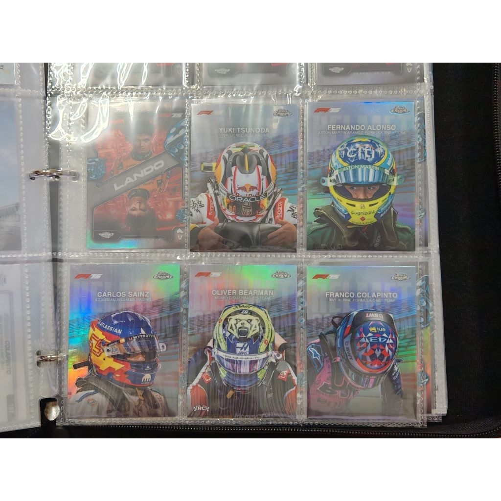 การ์ด f1 topps chrome 2025 helmet insert