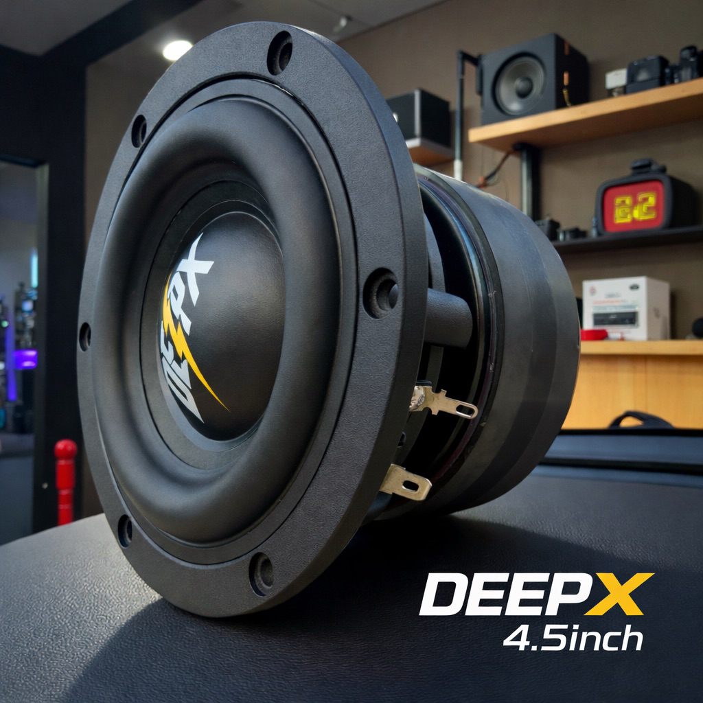 DEEPX 4.5นิ้ว ซับวูฟเฟอร์ 4โอห์ม 100วัตต์ แม่เหล็ก3ชั้น