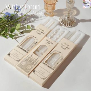 Violet Flamingo White Pearl Candles – เทียนไข่มุกแฮนด์เมด เพิ่มบรรยากาศโรแมนติก เทียนไข่มุกดีไซน์พิเศษ