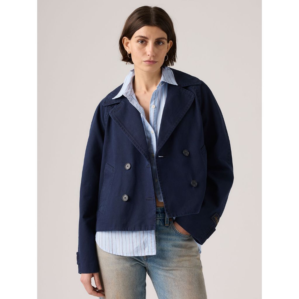 เสื้อแจ็คเก็ต Levi's® Women's Bree Cropped Swing Trench Jacket