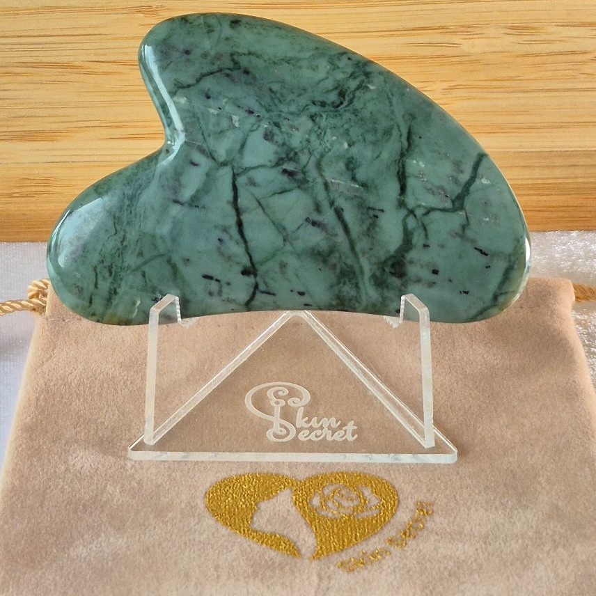 Skin Secret Handmade Pyroxene Gua Sha (Heart shape) กัวซา งานแฮนเมด หินไพรอกซีน หนาพิเศษ นวดหน้าได้นุ่มนวล ราคา ถูกที่สุด ดีลบีเคเค แกลเลอรีภาพที่ 7
